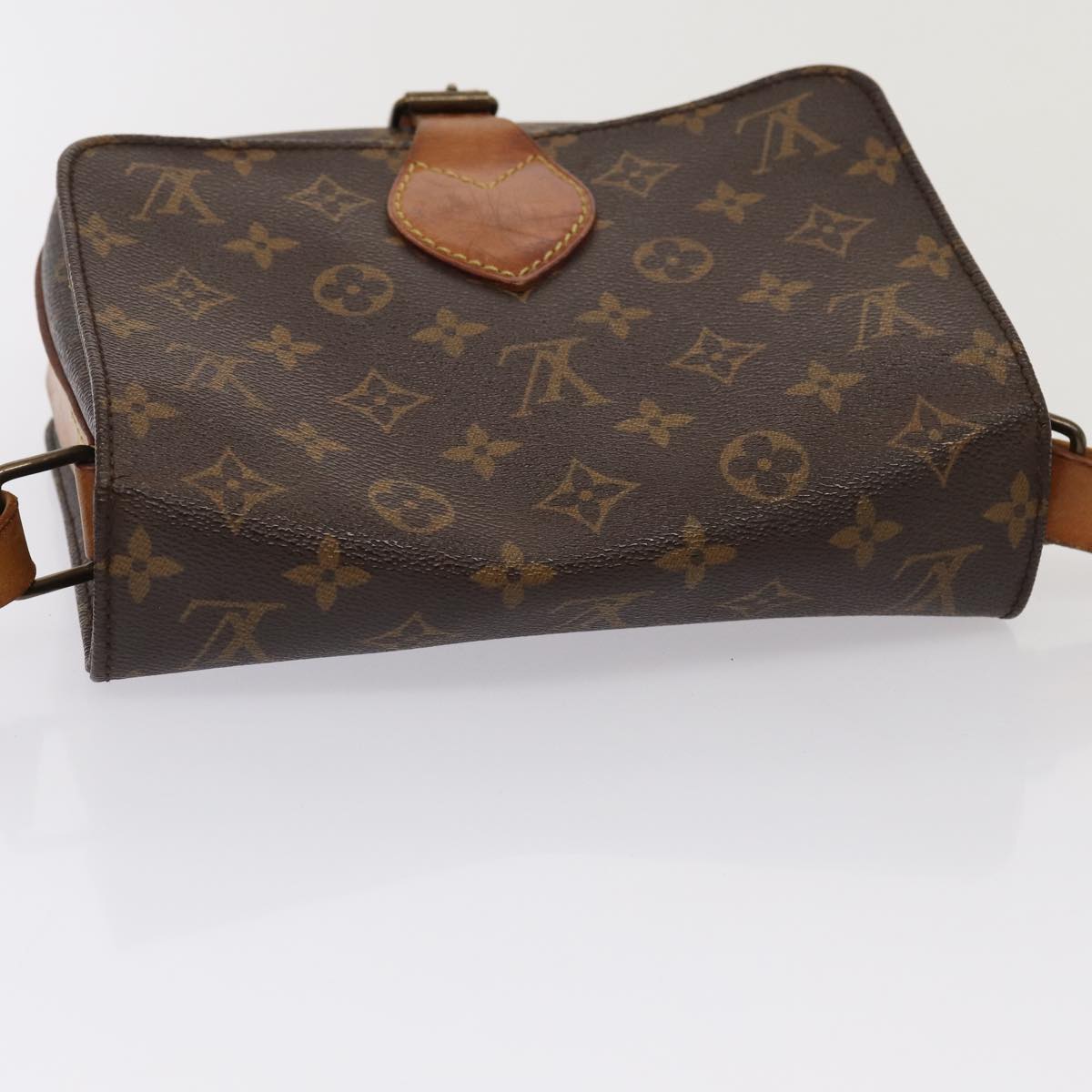 LOUIS VUITTON Monogram Cartouchiere MM Shoulder Bag M51253 LV Auth th5125