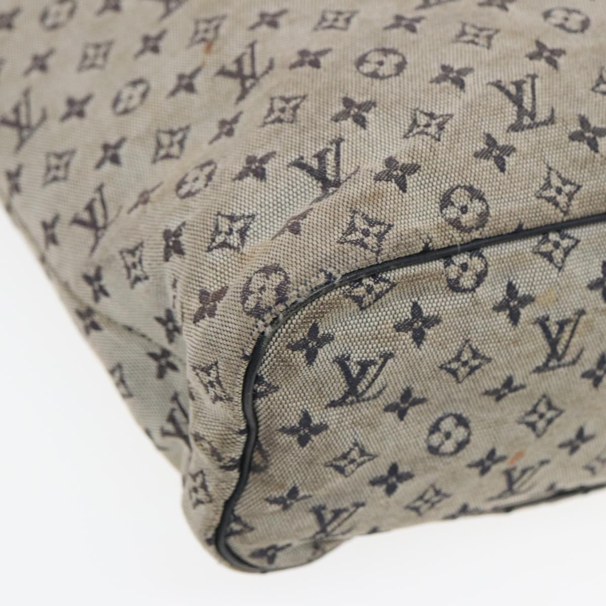 LOUIS VUITTON Monogram Mini Lucille GM Tote Bag Blue M92675 LV Auth th5151