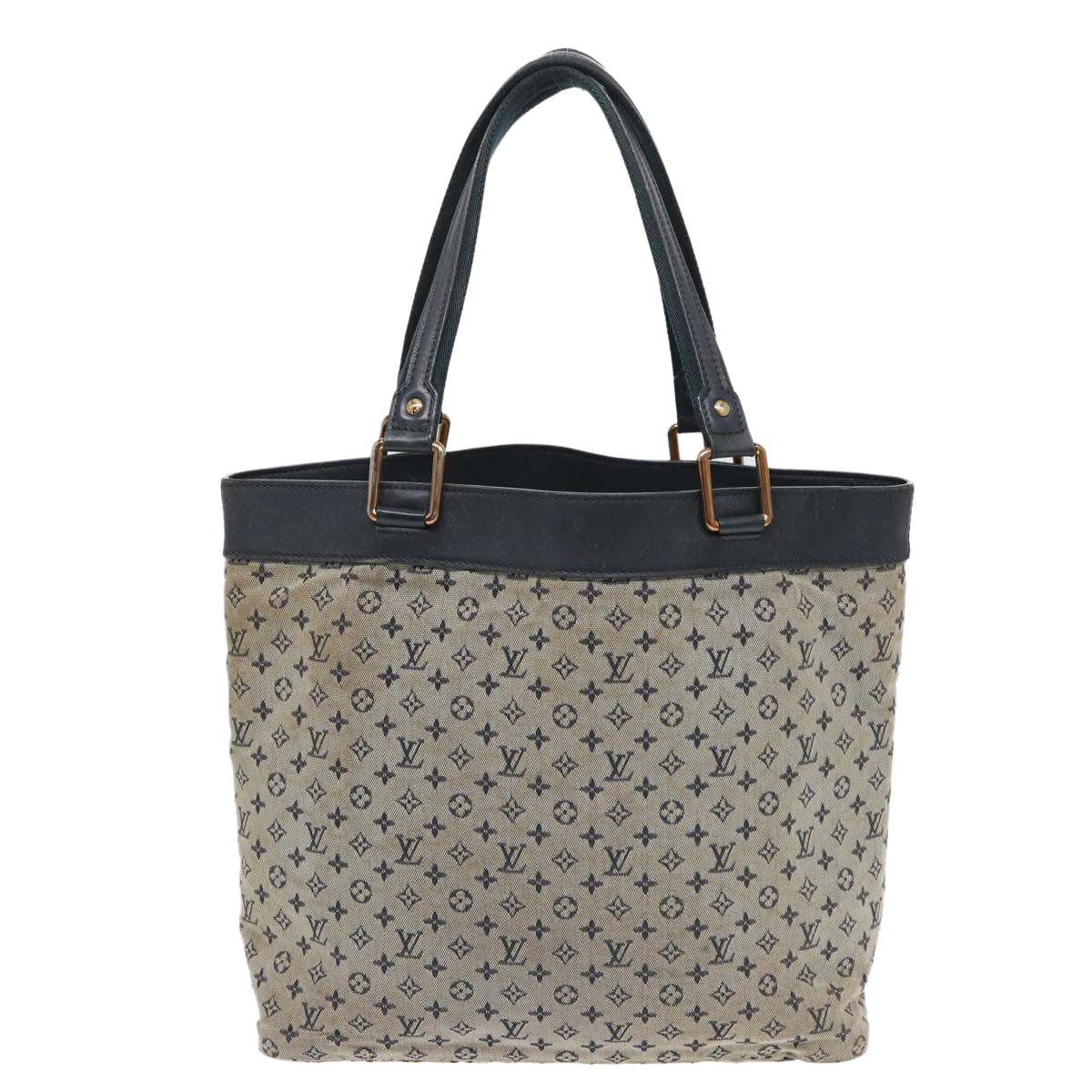 LOUIS VUITTON Monogram Mini Lucille GM Tote Bag Blue M92675 LV Auth th5151 - 0