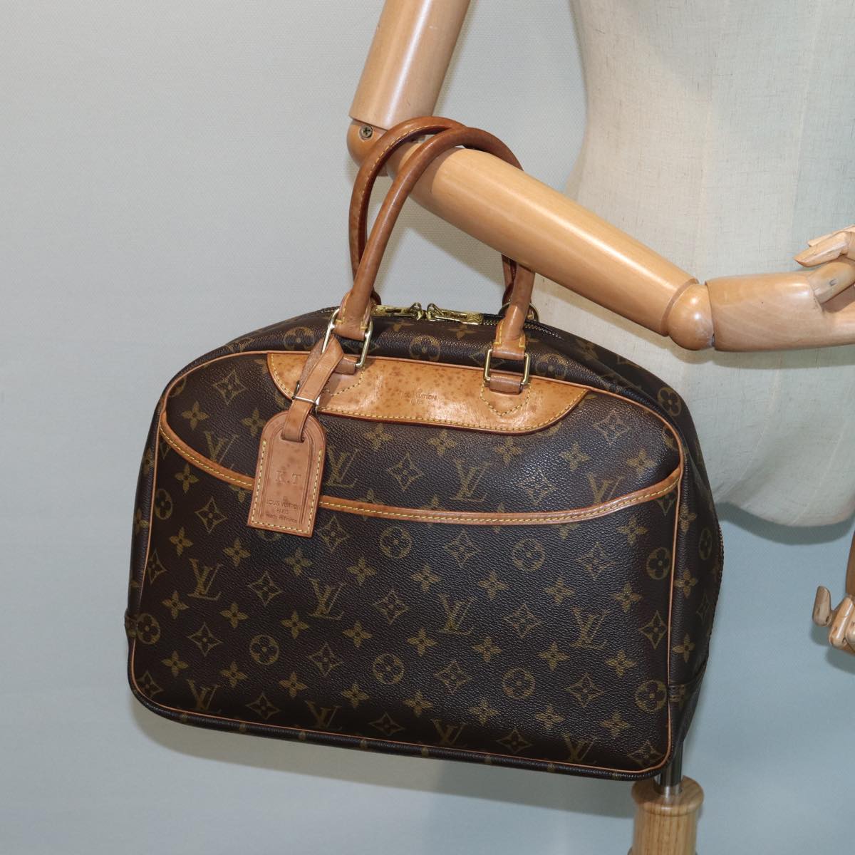 LOUIS VUITTON Monogram Deauville Hand Bag M47270 LV Auth th5155