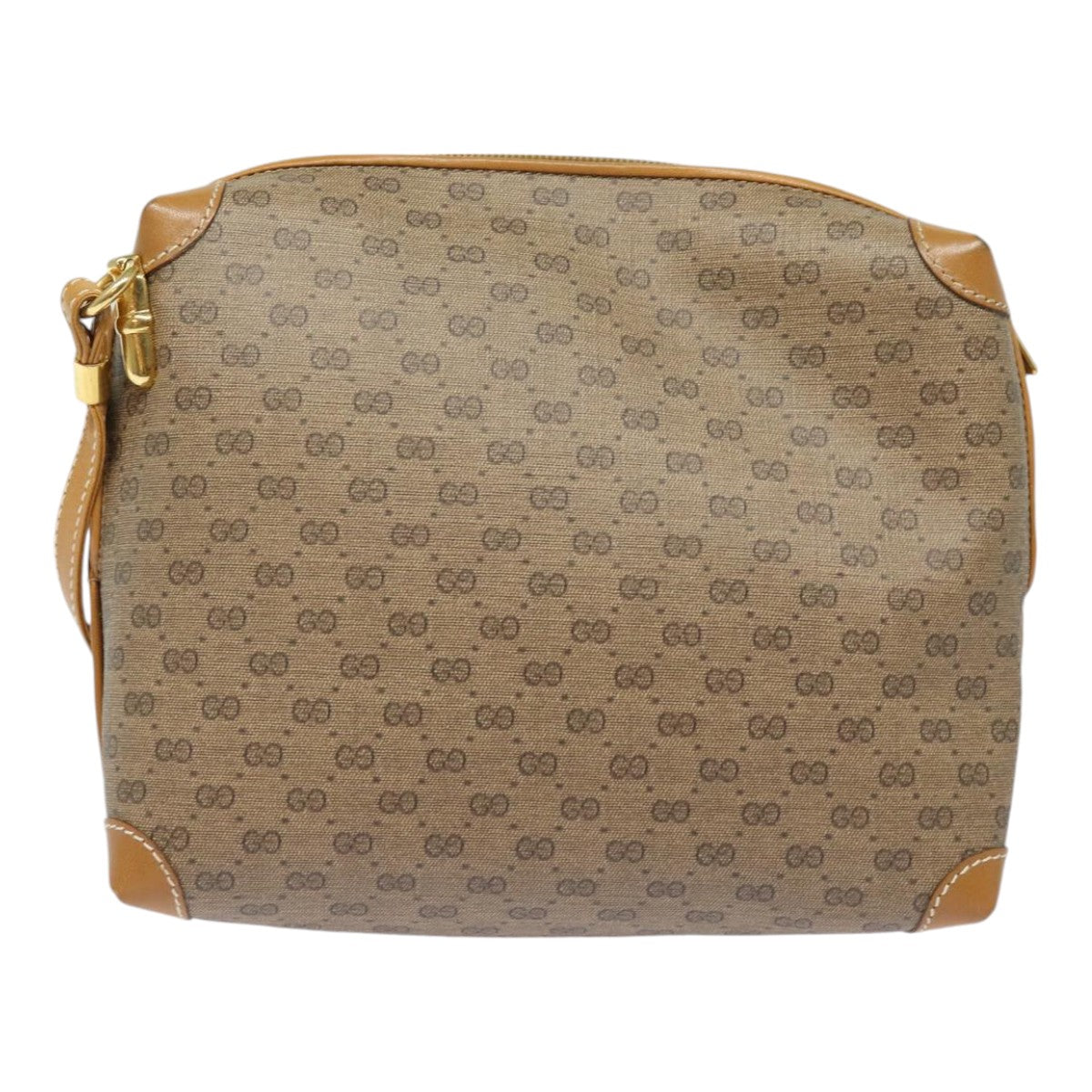 GUCCI Micro GG Supreme Shoulder Bag PVC Leather Beige 007 104 4916 Auth th5164 - 0