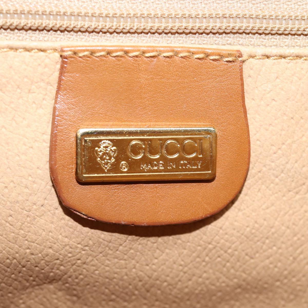 GUCCI GG Canvas Shoulder Bag Brown 004 101 0222 Auth th5165