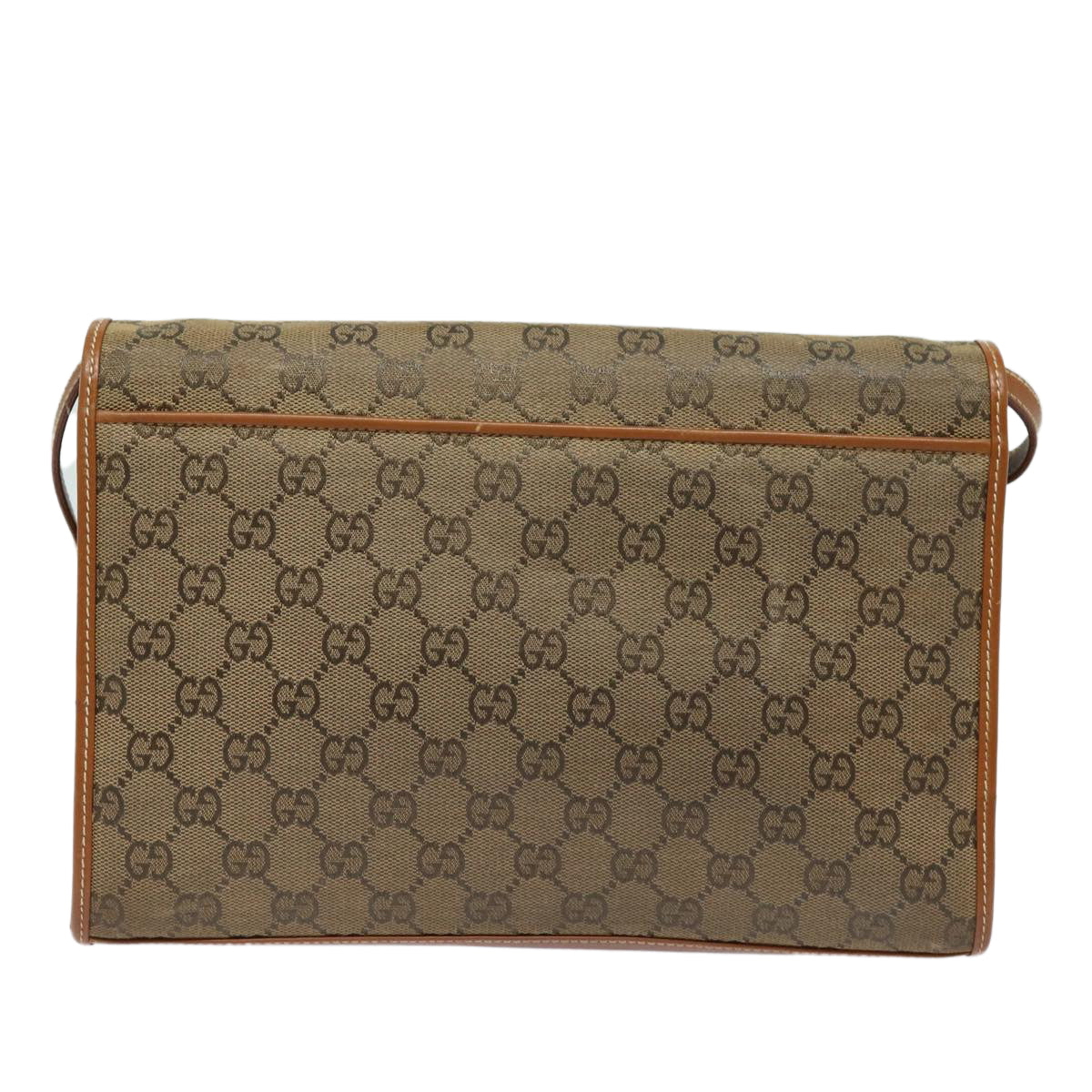 GUCCI GG Canvas Shoulder Bag Brown 004 101 0222 Auth th5165