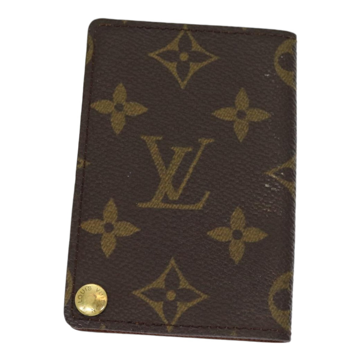 LOUIS VUITTON Monogram Porte Cartes Credit Pression Case M60937 LV Auth th5181 - 0