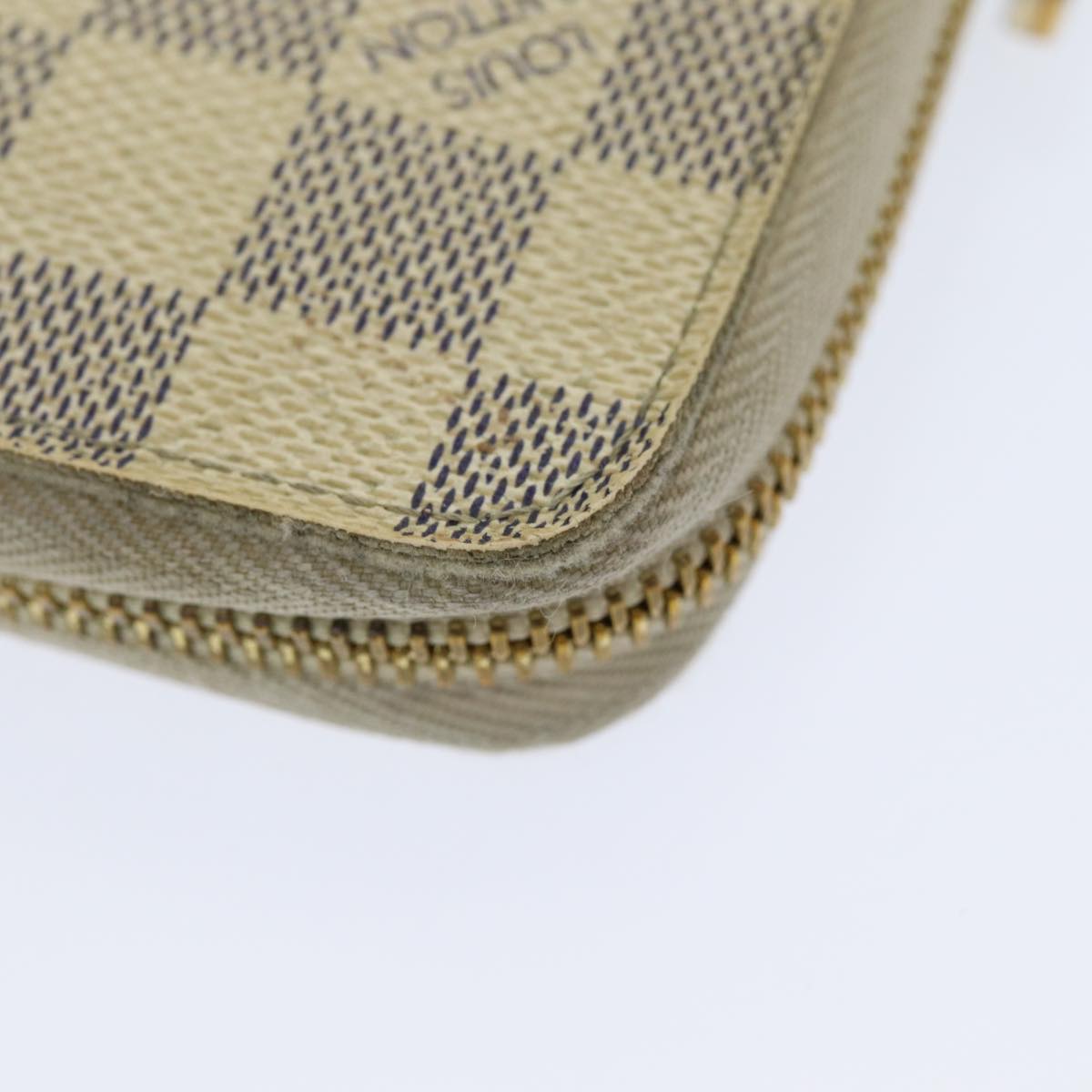 LOUIS VUITTON Damier Azur Zippy Organizer Long Wallet N60012 LV Auth th5182