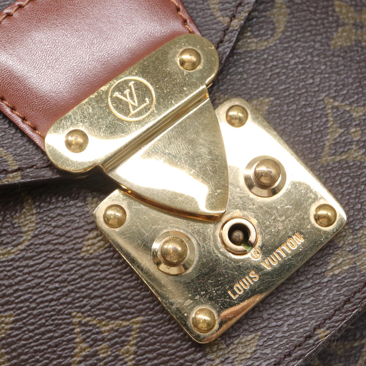 LOUIS VUITTON Monogram Monceau 28 Hand Bag 2way M51185 LV Auth th5187