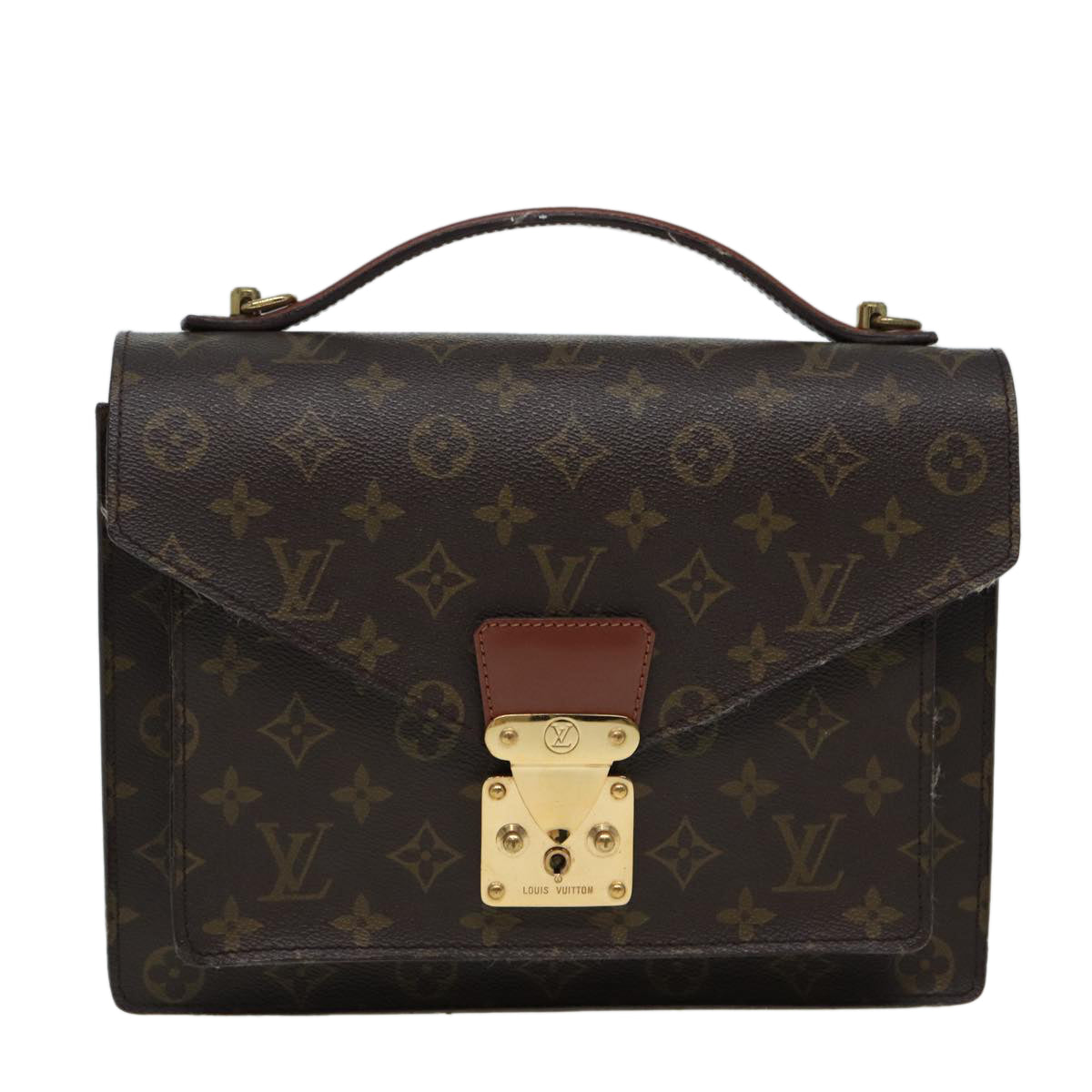 LOUIS VUITTON Monogram Monceau 28 Hand Bag 2way M51185 LV Auth th5187