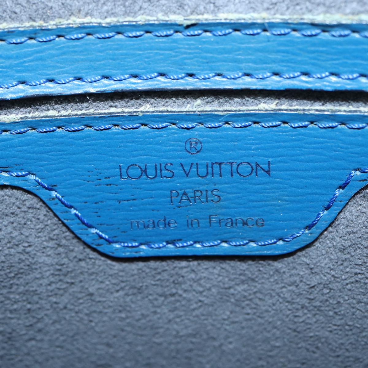 LOUIS VUITTON Epi Saint Jacques Shoulder Bag Blue M52275 LV Auth th5188