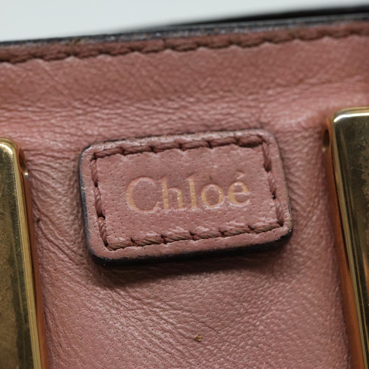 Chloe Hand Bag Leather 2way Pink Auth th5192