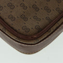 GUCCI Micro GG Supreme Shoulder Bag PVC Brown Beige 004 112 0158 Auth th5194-15