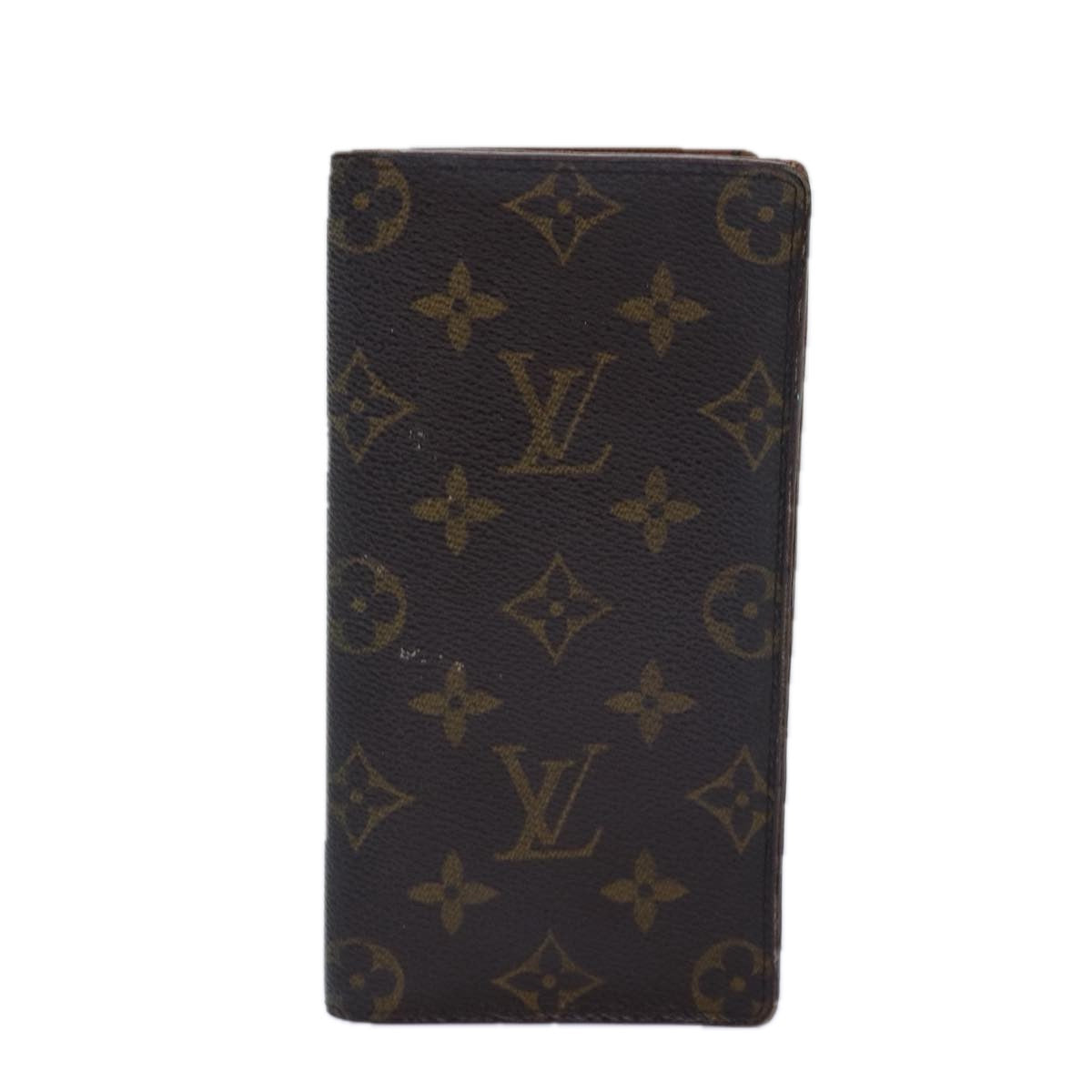 LOUIS VUITTON Monogram Porte Cartes Credit Billfold Wallet M60825 LV Auth th5198