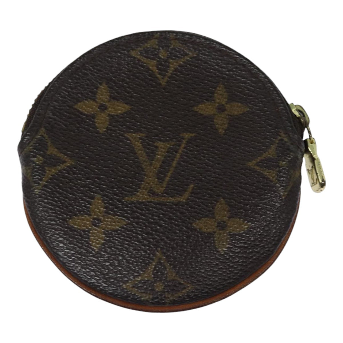 LOUIS VUITTON Monogram Porte Monnaie Rond Coin Purse M61926 LV Auth th5203