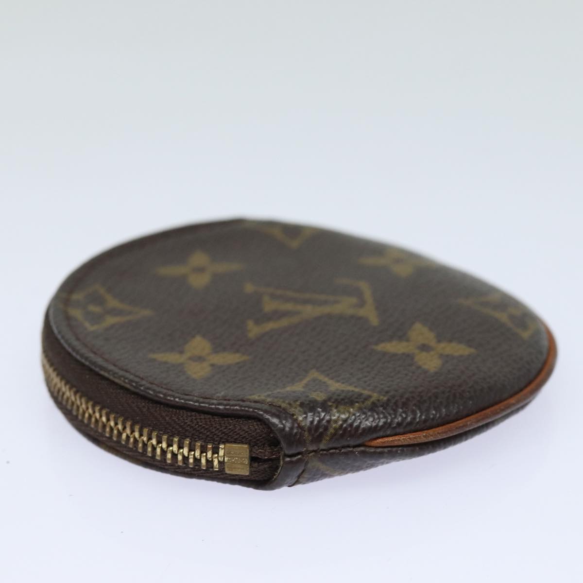 LOUIS VUITTON Monogram Porte Monnaie Rond Coin Purse M61926 LV Auth th5203