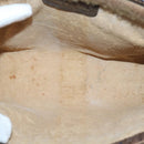 GUCCI GG Supreme Web Sherry Line Clutch Bag PVC Beige Red 84 01 001 Auth th5211-9