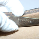 GUCCI GG Supreme Web Sherry Line Clutch Bag PVC Beige Red 84 01 001 Auth th5211-12