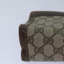 GUCCI GG Supreme Web Sherry Line Clutch Bag PVC Beige Red 84 01 001 Auth th5211-14