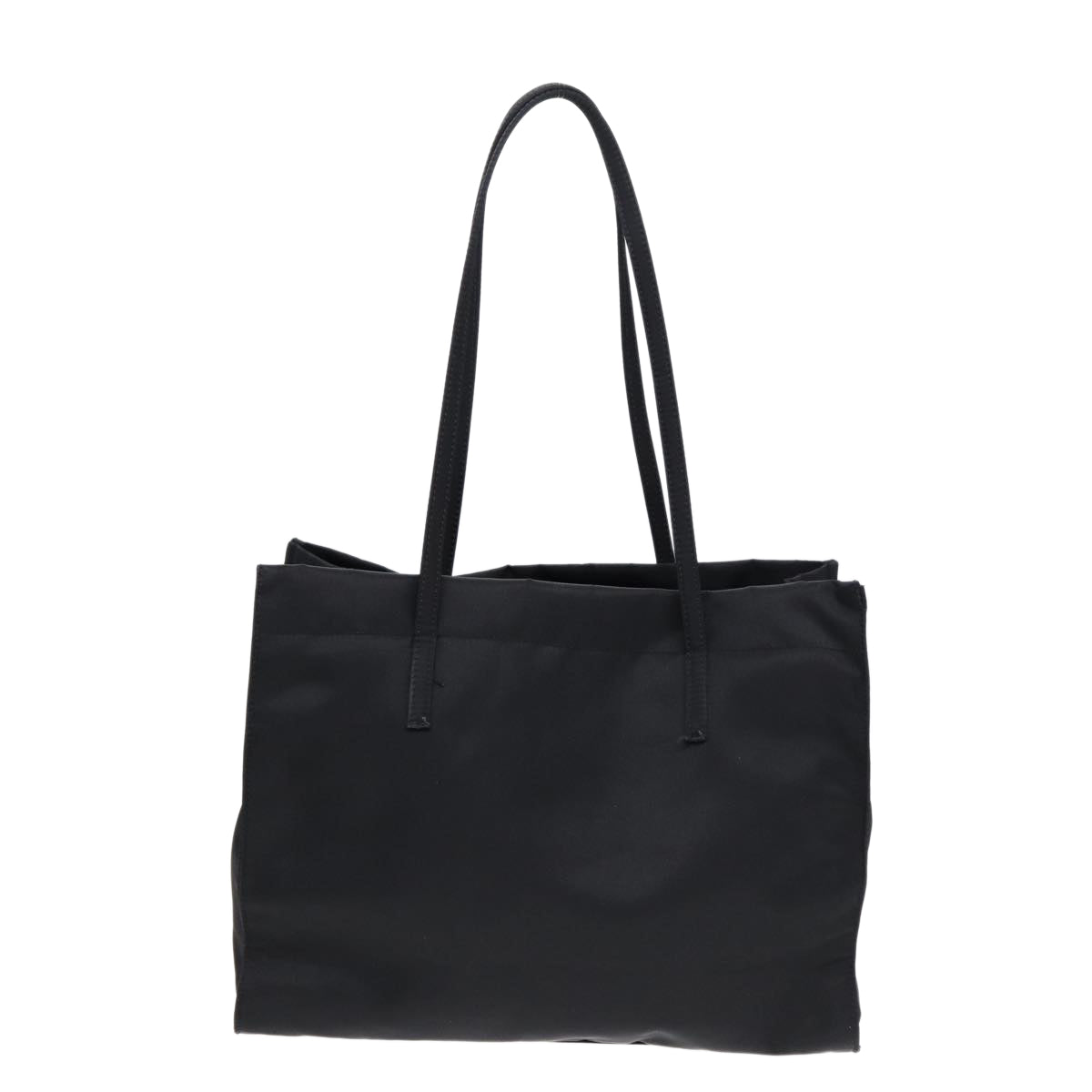 FENDI Tote Bag Nylon Black Silver Auth th5238 - 0