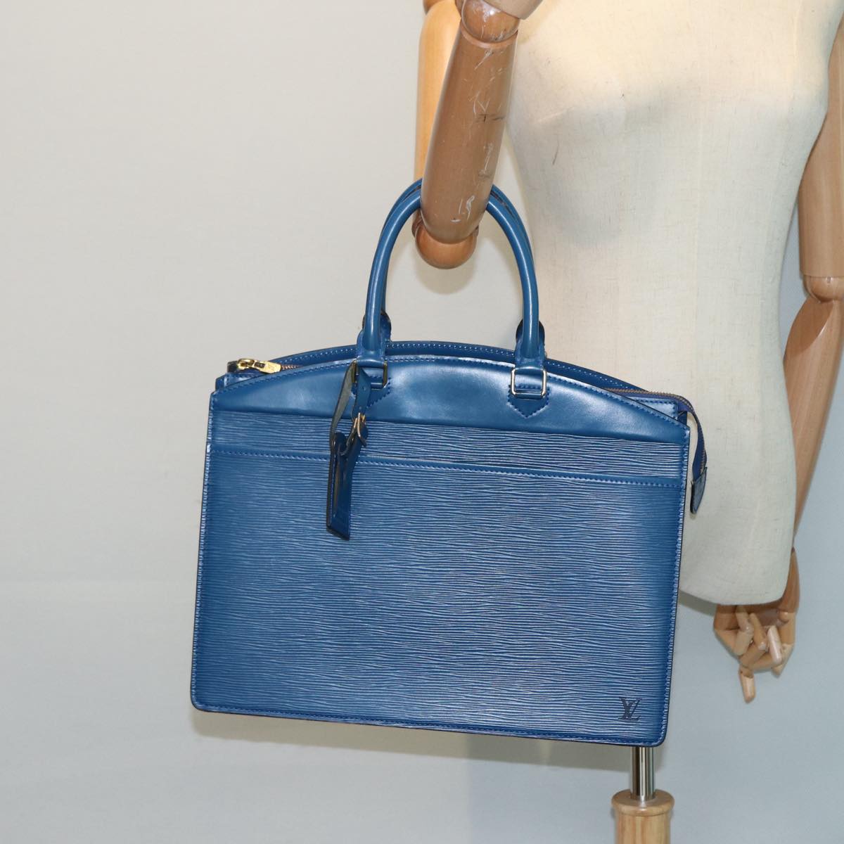 LOUIS VUITTON Epi Riviera Hand Bag Blue M48185 LV Auth th5239