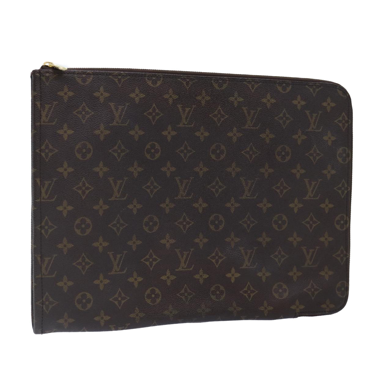 LOUIS VUITTON Monogram Posh Documents Clutch Bag M53456 LV Auth th5250