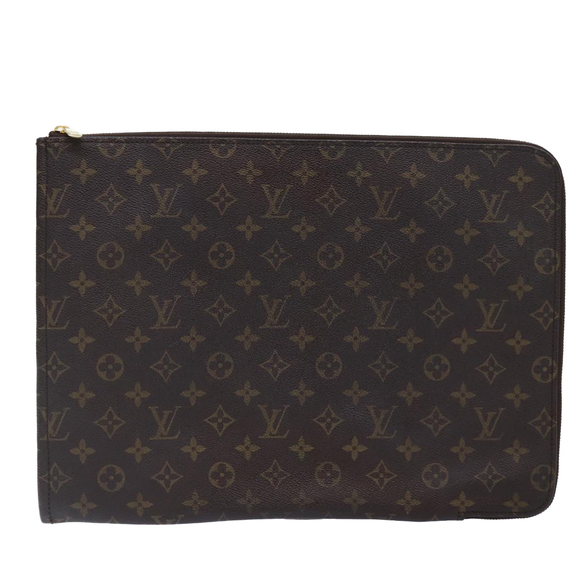 LOUIS VUITTON Monogram Posh Documents Clutch Bag M53456 LV Auth th5250