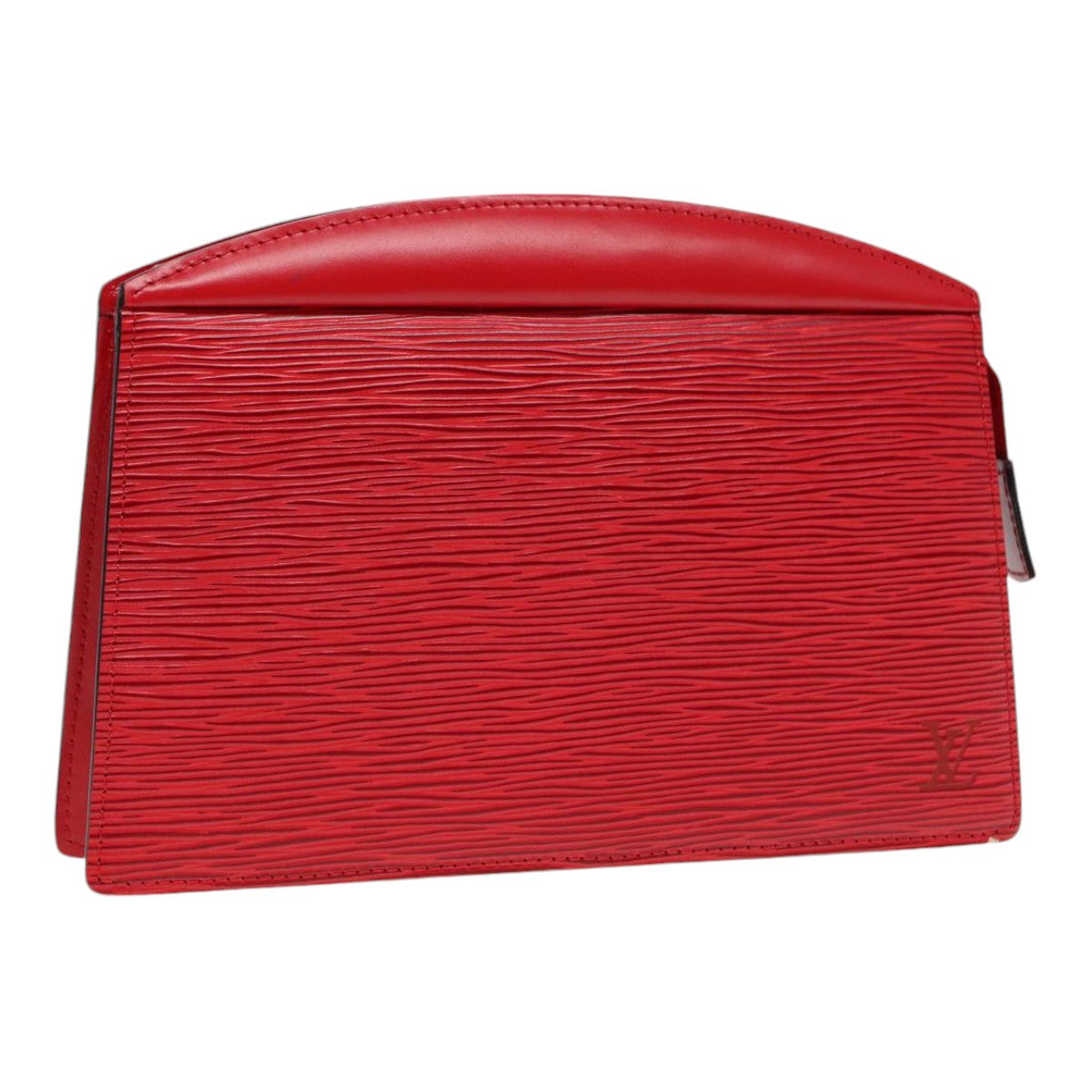 LOUIS VUITTON Epi Trousse Crete Clutch Bag Red M48407 LV Auth th5268