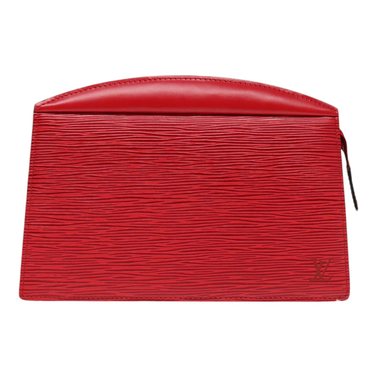 LOUIS VUITTON Epi Trousse Crete Clutch Bag Red M48407 LV Auth th5268