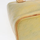 LOUIS VUITTON Monogram Vernis Houston Hand Bag Gris M91053 LV Auth th5274-9