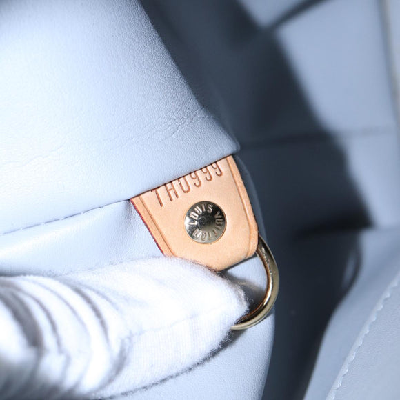 LOUIS VUITTON Monogram Vernis Houston Hand Bag Gris M91053 LV Auth th5274