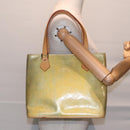 LOUIS VUITTON Monogram Vernis Houston Hand Bag Gris M91053 LV Auth th5274-22