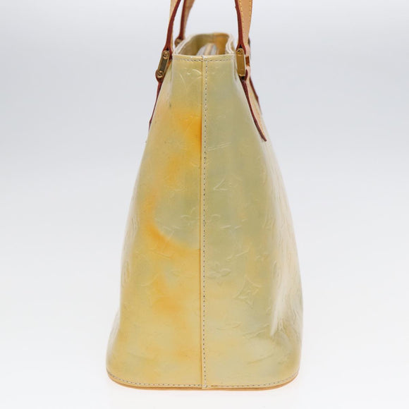 LOUIS VUITTON Monogram Vernis Houston Hand Bag Gris M91053 LV Auth th5274