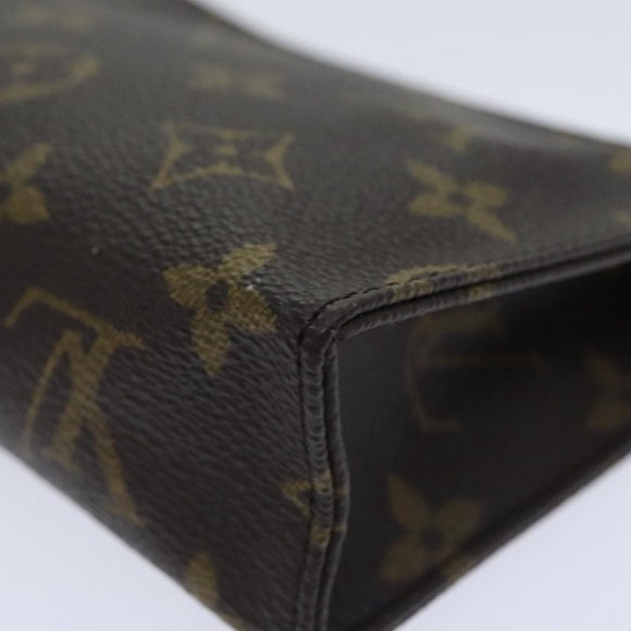 LOUIS VUITTON Monogram Poche Toilette 15 Pouch M47546 LV Auth th5308
