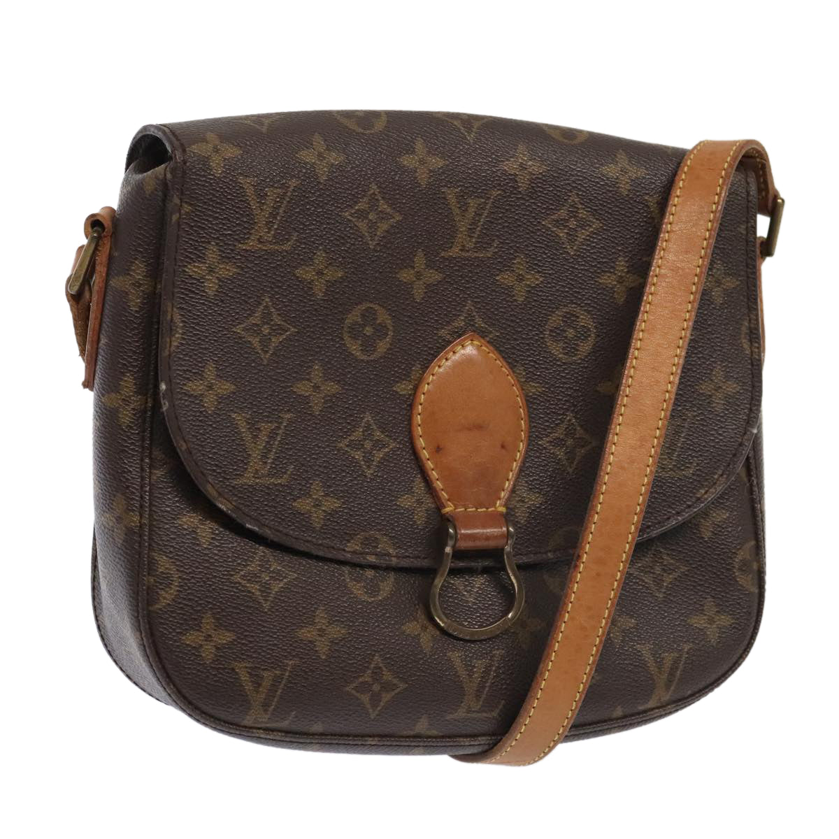 LOUIS VUITTON Monogram Saint Cloud GM Shoulder Bag M51242 LV Auth th5314