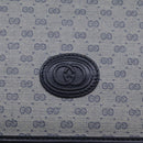 GUCCI Micro GG Supreme Shoulder Bag Navy Gold 001 115 2681 Auth th5318-18