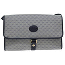 GUCCI Micro GG Supreme Shoulder Bag Navy Gold 001 115 2681 Auth th5318-13