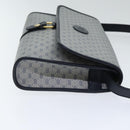 GUCCI Micro GG Supreme Shoulder Bag Navy Gold 001 115 2681 Auth th5318-3