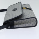 GUCCI Micro GG Supreme Shoulder Bag Navy Gold 001 115 2681 Auth th5318-4