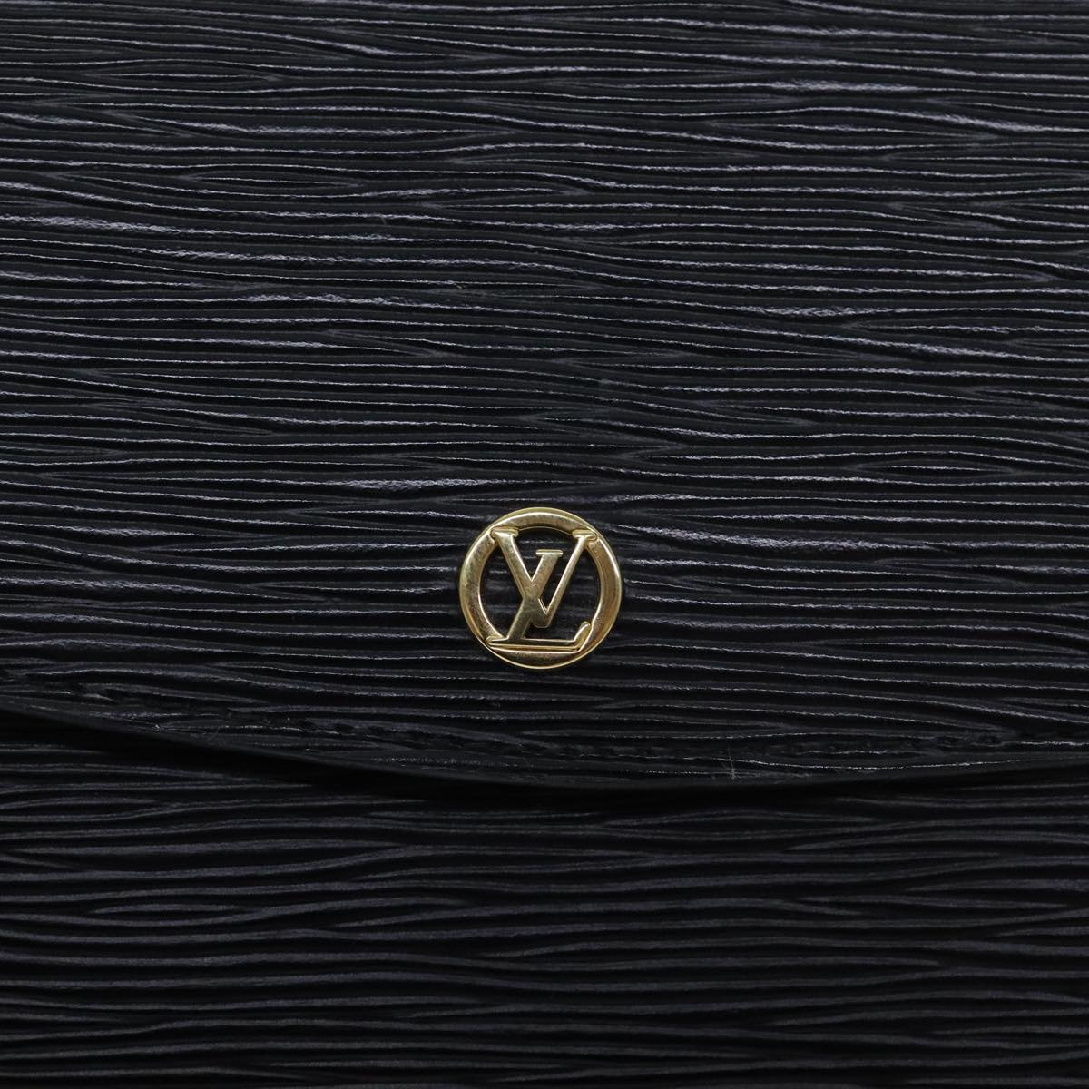 LOUIS VUITTON Epi Montaigne 27 Clutch Bag Black M52652 LV Auth th5324