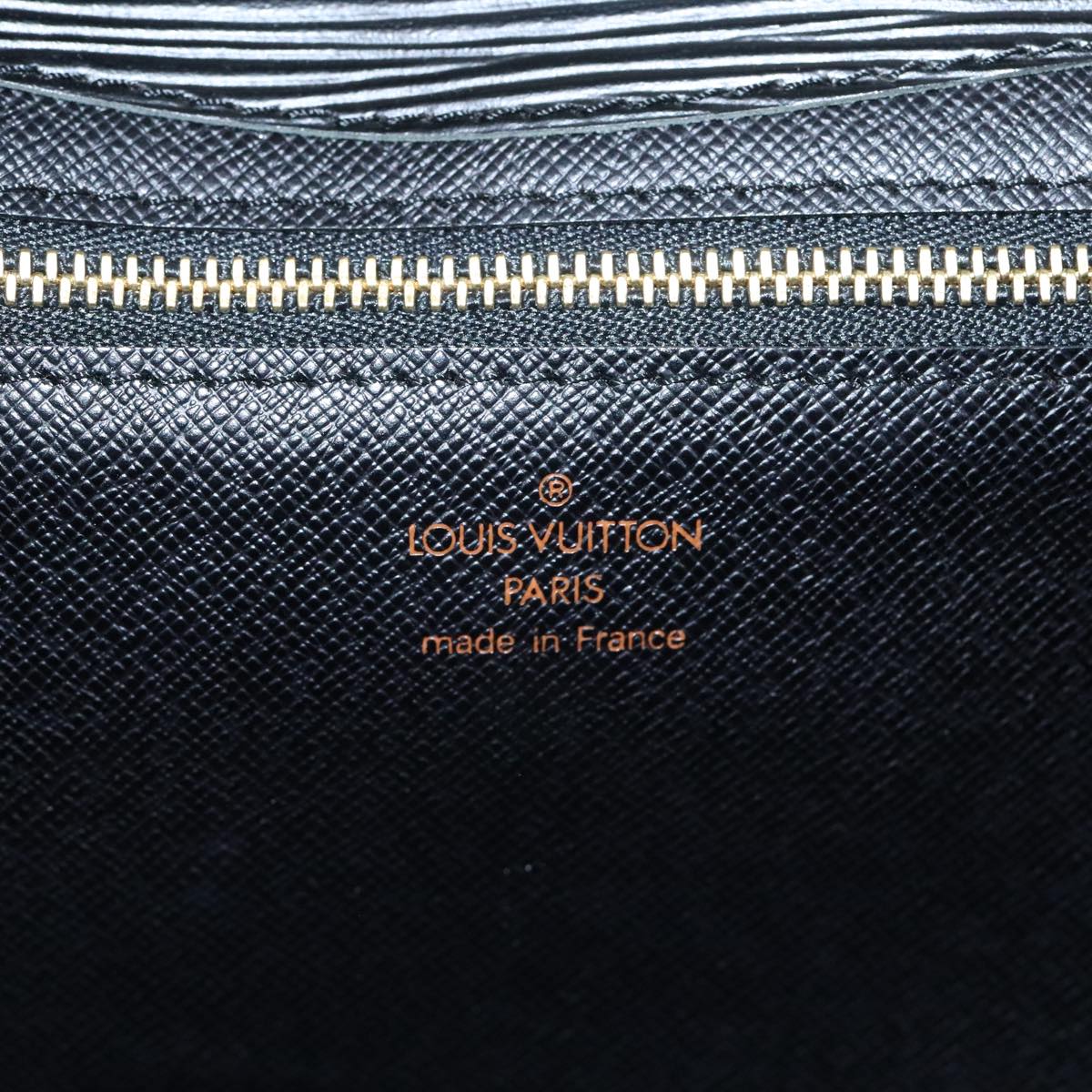 LOUIS VUITTON Epi Montaigne 27 Clutch Bag Black M52652 LV Auth th5324