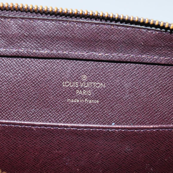 LOUIS VUITTON Taiga Baikal Clutch Bag Acajou M30186 LV Auth th5329