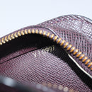 LOUIS VUITTON Taiga Baikal Clutch Bag Acajou M30186 LV Auth th5329-12