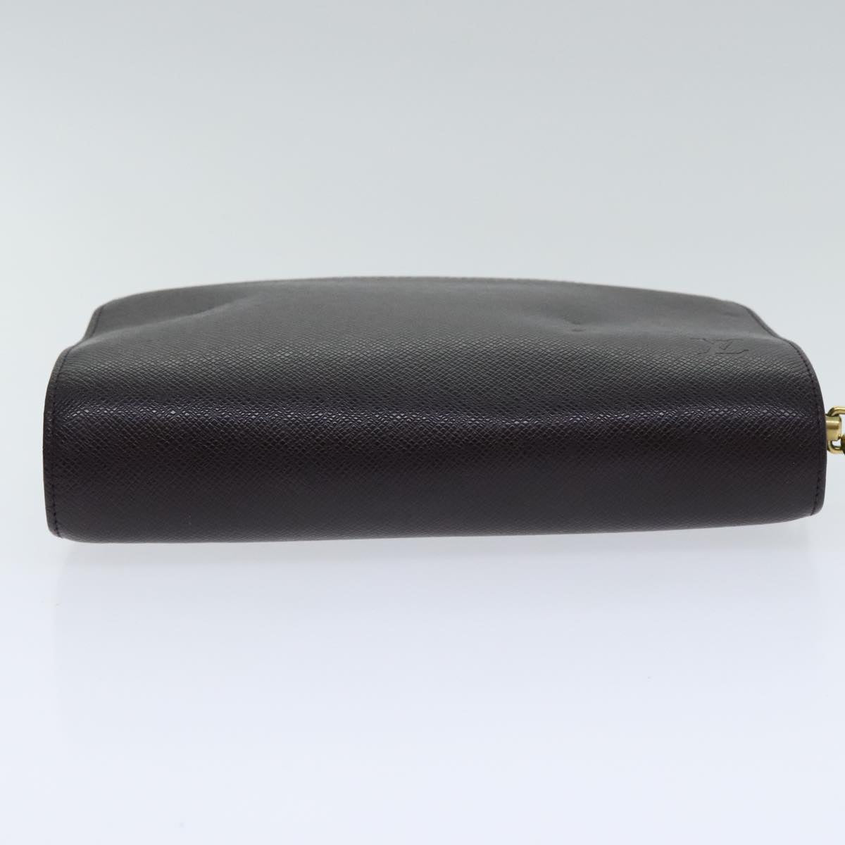 LOUIS VUITTON Taiga Baikal Clutch Bag Acajou M30186 LV Auth th5329