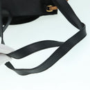 GUCCI Bamboo Backpack Suede Leather Black Gold 003 1956 0030 Auth th5335-9