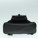 GUCCI Bamboo Backpack Suede Leather Black Gold 003 1956 0030 Auth th5335-5