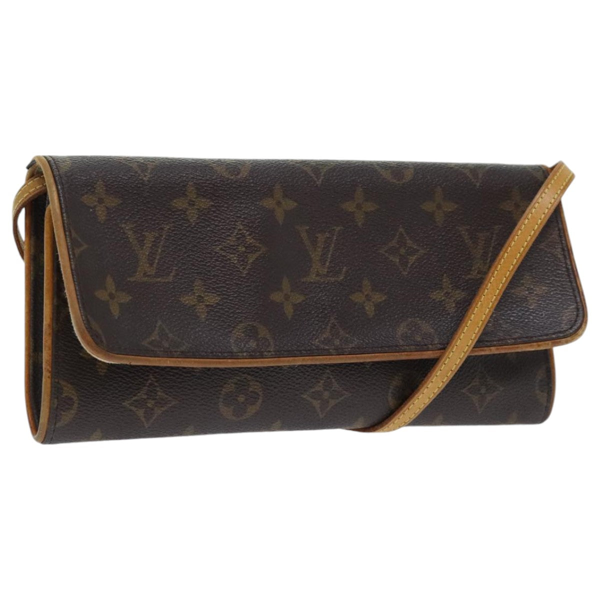 LOUIS VUITTON Monogram Pochette Twin GM Shoulder Bag M51852 LV Auth th5347