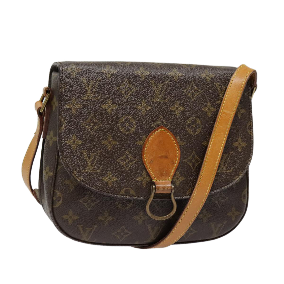 LOUIS VUITTON Monogram Saint Cloud GM Shoulder Bag M51242 LV Auth th5353