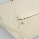 GUCCI Tote Bag Leather Beige Gold 169945 Auth th5379-14