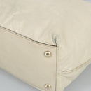 GUCCI Tote Bag Leather Beige Gold 169945 Auth th5379-15