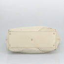 GUCCI Tote Bag Leather Beige Gold 169945 Auth th5379-5