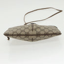 GUCCI GG Supreme Web Sherry Line Shoulder Bag PVC Beige Gold Auth th5386-5