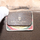 GUCCI GG Supreme Web Sherry Line Shoulder Bag PVC Beige Gold Auth th5386-10